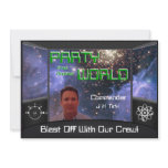 Spaceship Star Party Theme Invitation