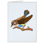 Spacy Sparrow Greeting Card