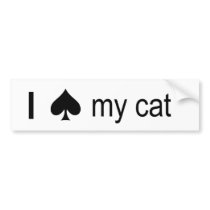 Spade Cat bumper stickers by okcshelter Spade Cat bumper stickers