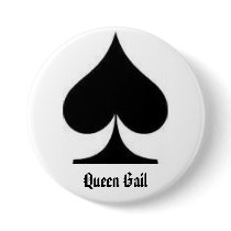 spade, Queen Gail buttons by jaw458 spade, Queen Gail buttons