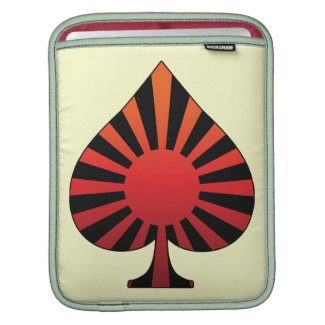 Spade sun rising iPad sleeve