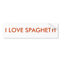 SPAGHETTI bumper stickers