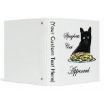 Spaghetti Cat Approved Vinyl Binder