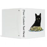 Spaghetti Cat 3 Ring Binders