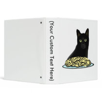 Spaghetti Cat 3 Ring Binders