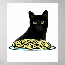 Spaghetti Cat Print