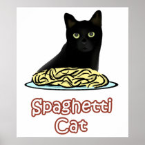 Spaghetti Cat Posters