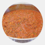 Spaghetti Dinner Cooking Food Italian Sauce Round Sticker