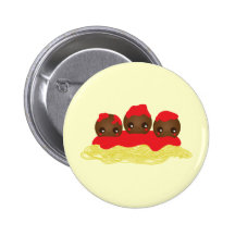Spaghetti & Meatballs Pinback Buttons