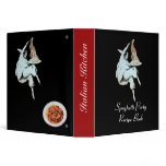 SPAGHETTI PARTY ITALIAN KITCHEN RECIPE BOOK VINYL BINDER