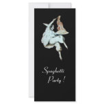 SPAGHETTI PARTY ITALIAN KITCHEN, RESTAURANT black Rack Card Design