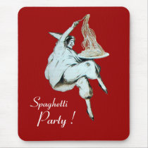 SPAGHETTI PARTY ITALIAN KITCHEN, RESTAURANT red Mousepads