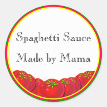 Spaghetti Sauce Customizable Canning Label Sticker stickers