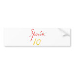 Spain 10! bumper stickers
