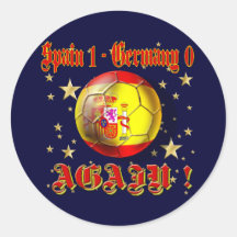 Spain 1 Germany 0 Again Spain Champions Sticker