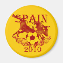 Spain 2010 soccer futbol Toro Bull magnet