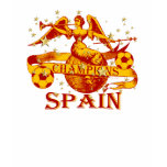 Spain 2010 World Champions Vuvuzela Soccer t-shirts