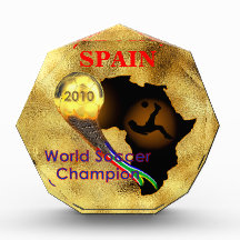 Spain 2010 World Soccer Champions Acrylic Award