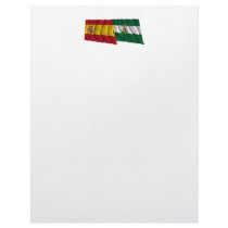 Spain and Andalucía waving flags Personalized Letterhead