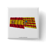 Spain and Aragón waving flags buttons