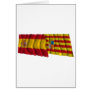Spain and Aragón waving flags Card