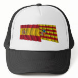 Spain and Aragón waving flags Hats