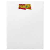 Spain and Aragón waving flags Letterhead Design