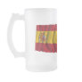 Spain and Aragón waving flags Mugs