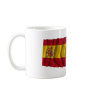 Spain and Aragón waving flags Mug