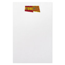 Spain and Aragón waving flags Stationery Design