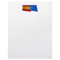 Spain and Asturias waving flags Customized Letterhead
