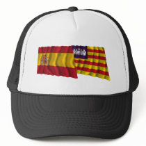 Spain and Balearic Islands waving flags Mesh Hat