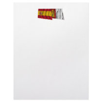 Spain and Castilla-La Mancha waving flags Letterhead Template