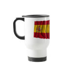 Spain and Castilla y León waving flags mugs