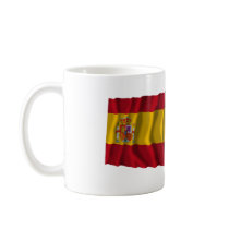 Spain and Castilla y León waving flags Coffee Mugs