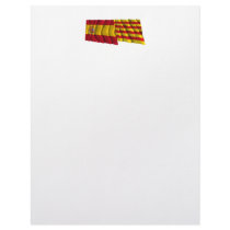 Spain and Cataluña waving flags Letterhead Design