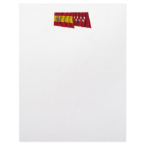 Spain and Madrid waving flags Letterhead Template