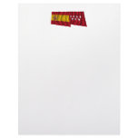 Spain and Madrid waving flags Letterhead Template