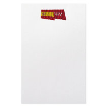 Spain and Madrid waving flags Stationery