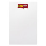 Spain and Madrid waving flags Stationery