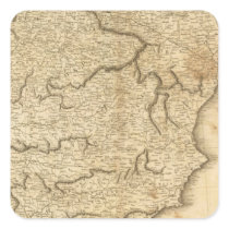 Spain and Portugal 17 Square Sticker