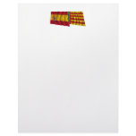 Spain and Valencia waving flags Letterhead Template
