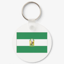 Spain Andalucia Flag keychains by All_Flags Spain Andalucia Flag keychains