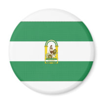 Spain Andalucia Flag magnets by All_Flags Spain Andalucia Flag magnets
