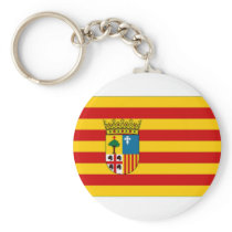 Spain Aragon Flag Keychains