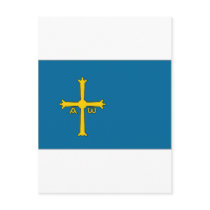 Spain Asturias Flag Postcard
