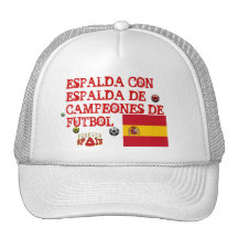 Spain Back to Back Soccer Champions Hat