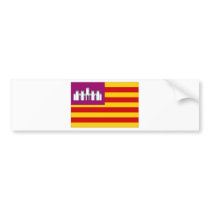 Spain Balearic Islands Flag Bumper Sticker