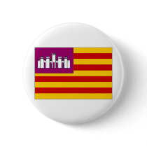 Spain Balearic Islands Flag Pinback Buttons