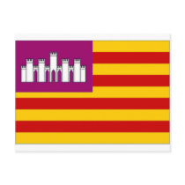 Spain Balearic Islands Flag Post Card